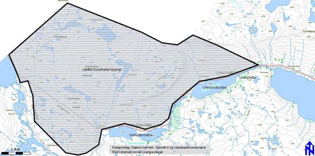 Kart småviltjakt Sundhellerskarvet